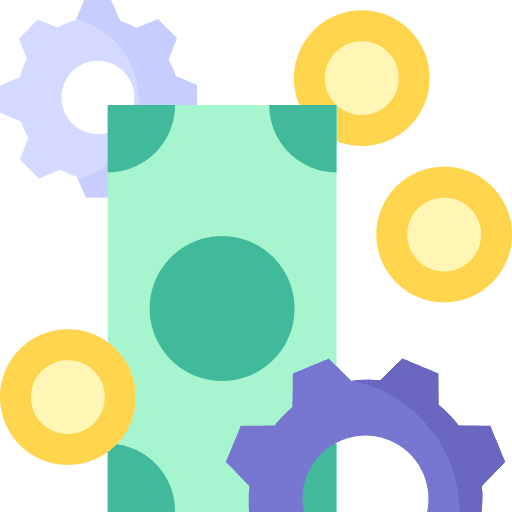 Optimization setting management dollar icon