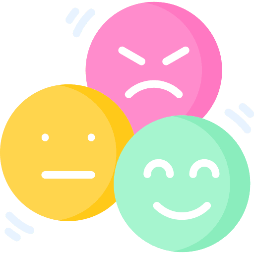 Review evaluation happy smileys icon