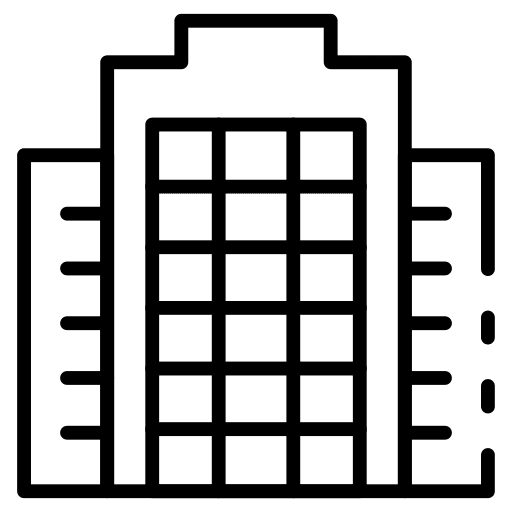 Hotel property building architecture and city icon