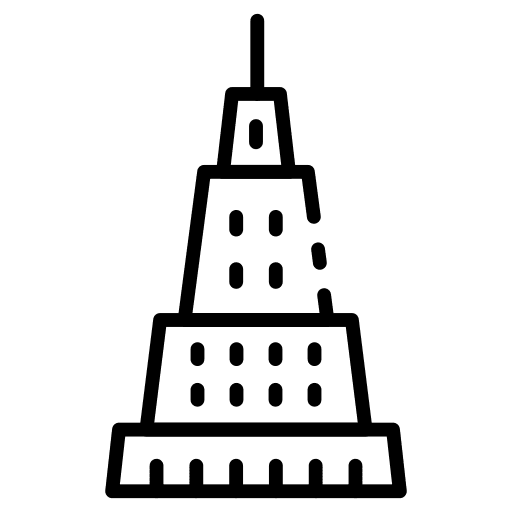 Tower building architecture city icon