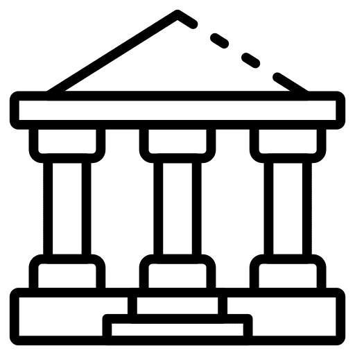 Bank government bank column icon