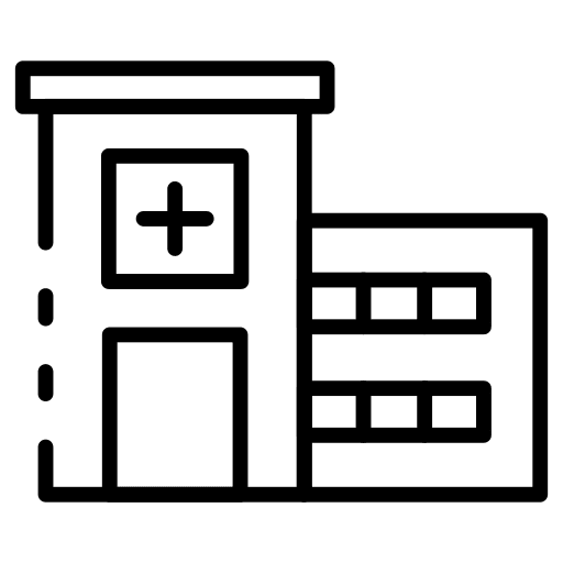 Hospital healthcare hospital building icon