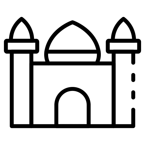 Mosque muslim building islam icon