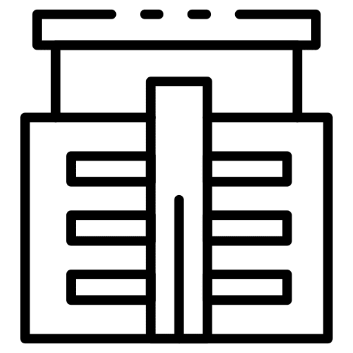 Office architecture and city real estate property icon