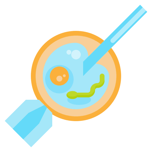 Fertilization ivf sperm science icon