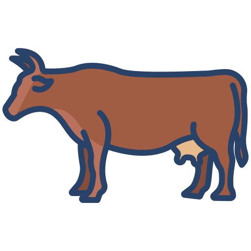 Cow mammal animals wildlife icon