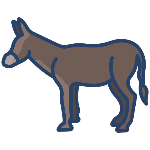 Donkey donkey wild life mammal icon