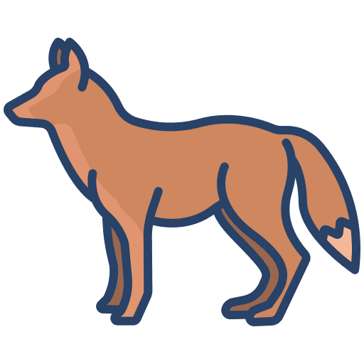 Fox forest mammal animals icon