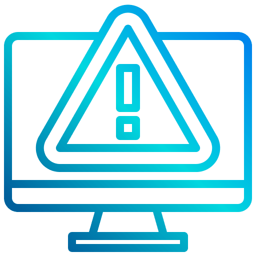 Error attention alert software icon