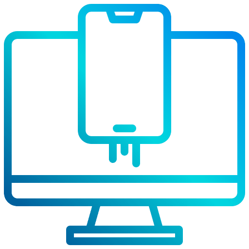 Responsive design smartphone electronics device icon