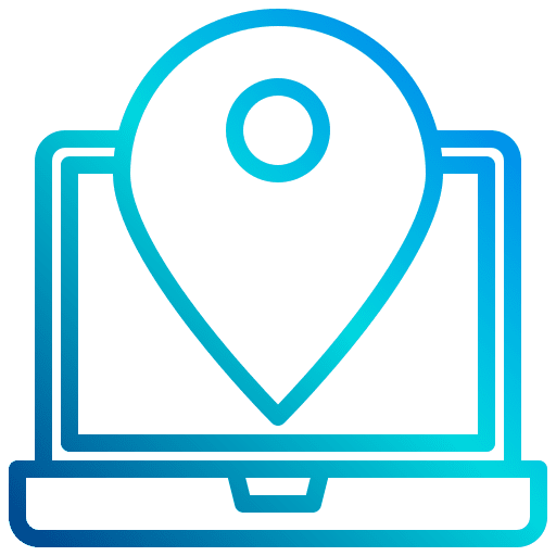 Location map point tracking app map pointer icon
