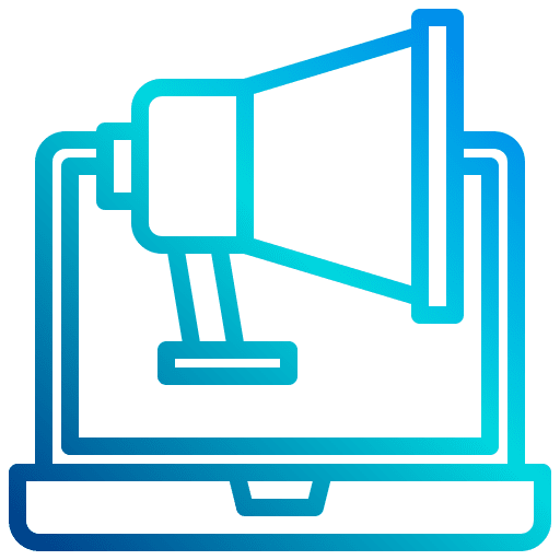 Megaphone computer megaphone advertising icon