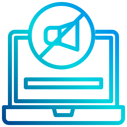 Mute electronics silent ui icon
