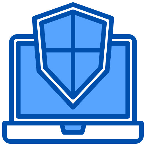 Security laptop software developer computer icon