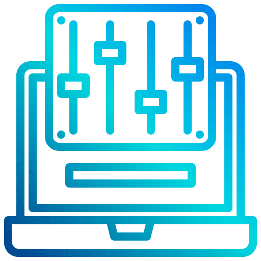 Settings technology screen computer icon