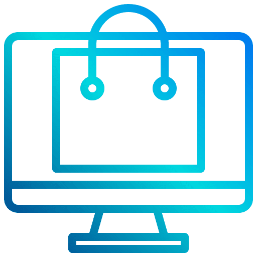 Shopping commerce and shopping online shopping online store icon