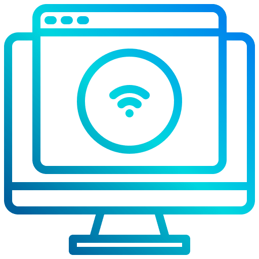 Wifi connection browser screen icon