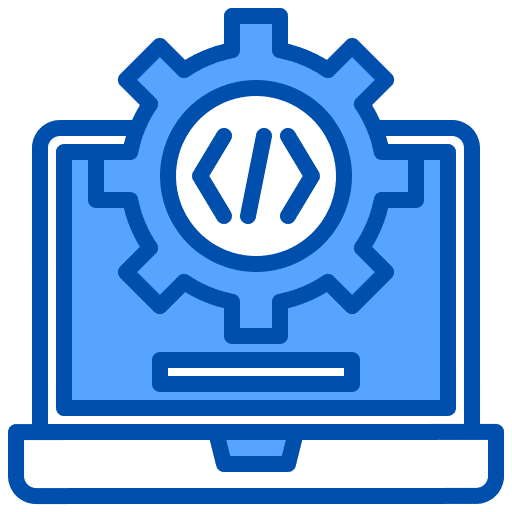 Code batch electronics seo and web icon