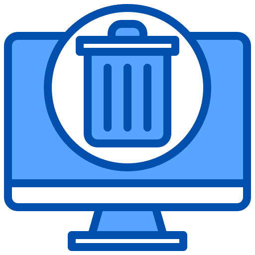 Trash monitor ui bin icon