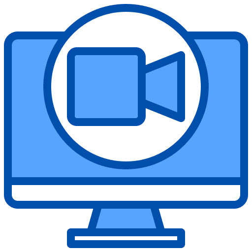 Video call desktop video call conference icon
