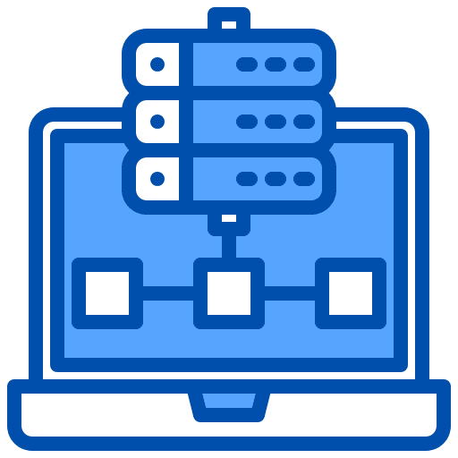 Database database storage laptop icon