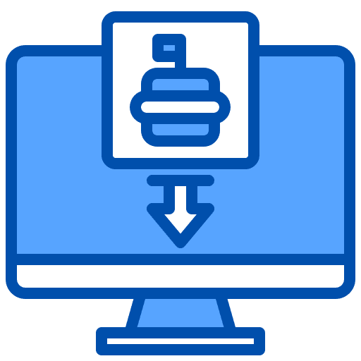 Food delivery food and restaurant food delivery online icon