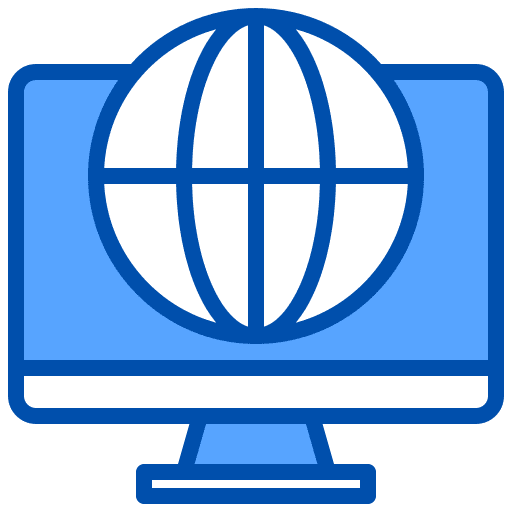 Internet world wide web computer desktop icon
