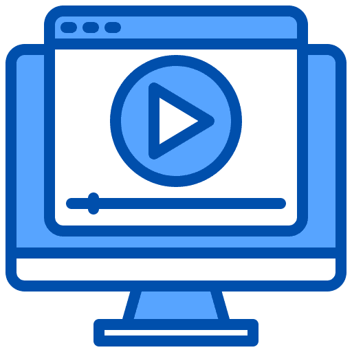 Play video music and multimedia play button multimedia option icon