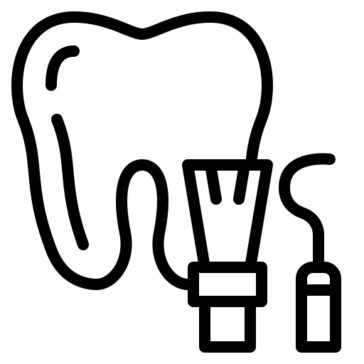 Dental care scaling healthcare dental care icon
