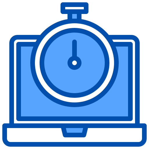 Stopwatch clock time and date stopwatch icon