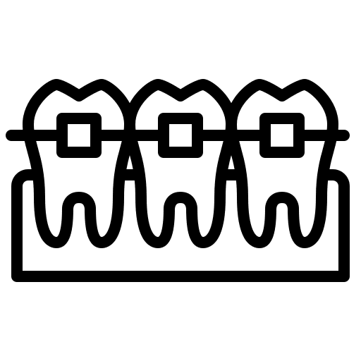 Braces braces healthcare and medical teeth icon