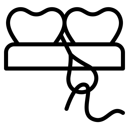 Dental floss hygiene dental floss mouth icon