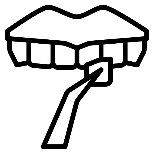 Dental veneer dentist healthcare and medical clean icon