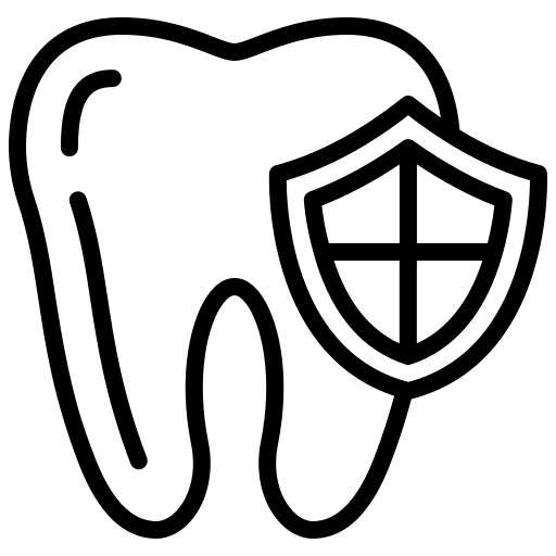 Protection tooth protected healthcare icon