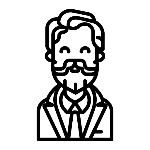 Man user profile suit icon