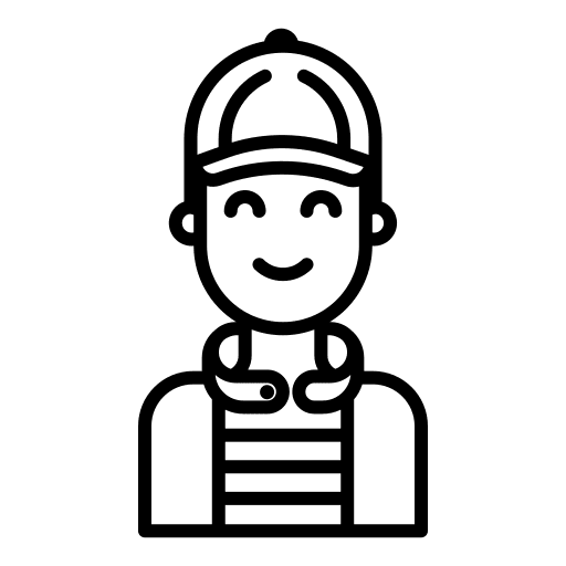 Boy user student person icon