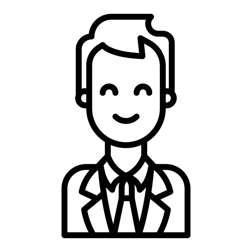 Man profile businessman male icon