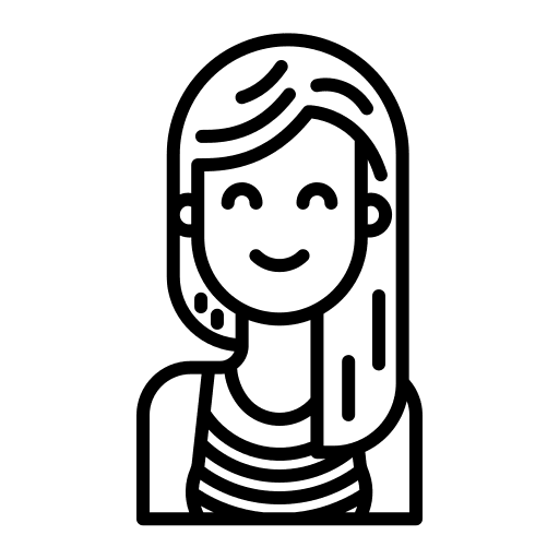 Woman profile user avatar icon