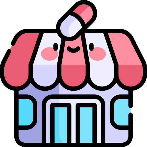 Pharmacy building capsule healthcare and medical icon