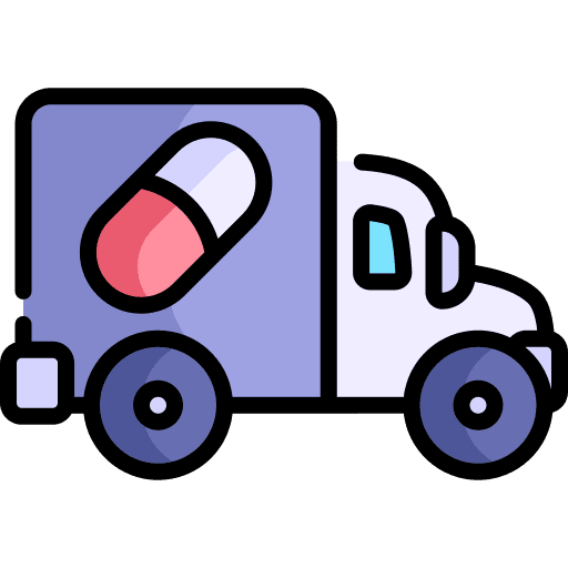Pharmacy vaccine drug delivery icon