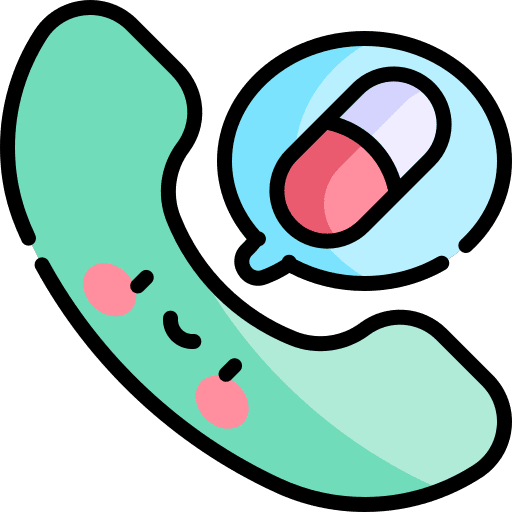 Phone call capsule medical phone call icon