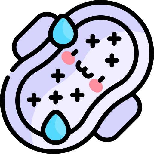 Sanitary napkin healthcare and medical hygiene sanitary pad icon