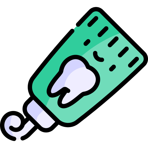 Toothpaste paste dental hygiene dental care icon