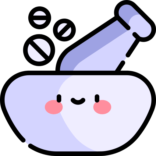 Mortar pharmacy pestle medicine icon