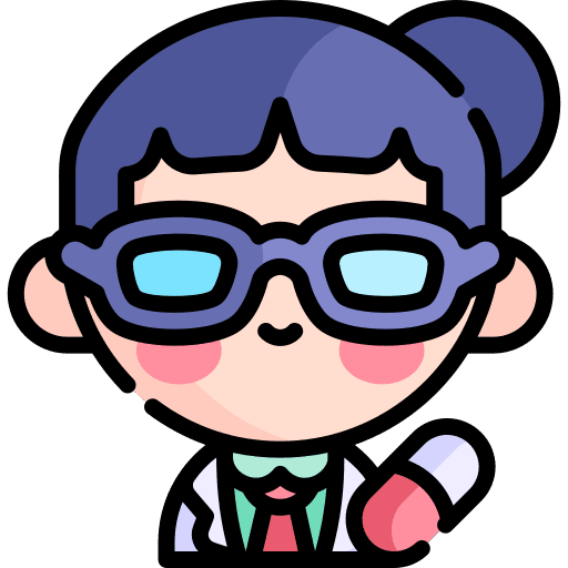 Pharmacist woman hospital capsule icon