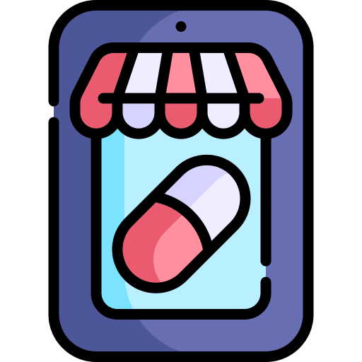 Pharmacy medical healthcare and medical cell phone icon