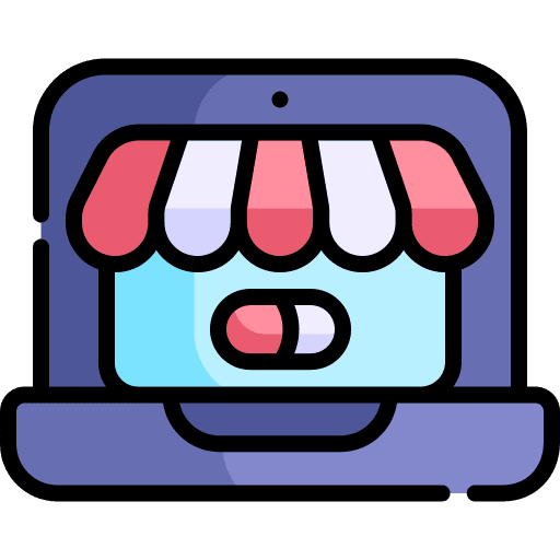 Pharmacy shopping store medication pharmacy icon