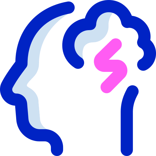 Brainstorming idea head stroke icon
