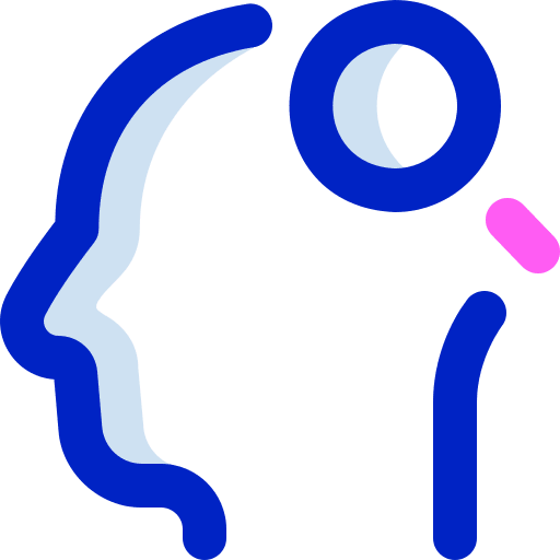 Search healthcare and medical psychology mind icon