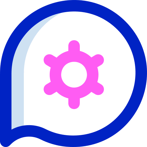 Feedback cogwheel communications feedback icon